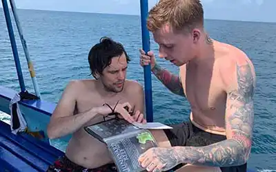 Crystal Dive Boat Master briefing dive