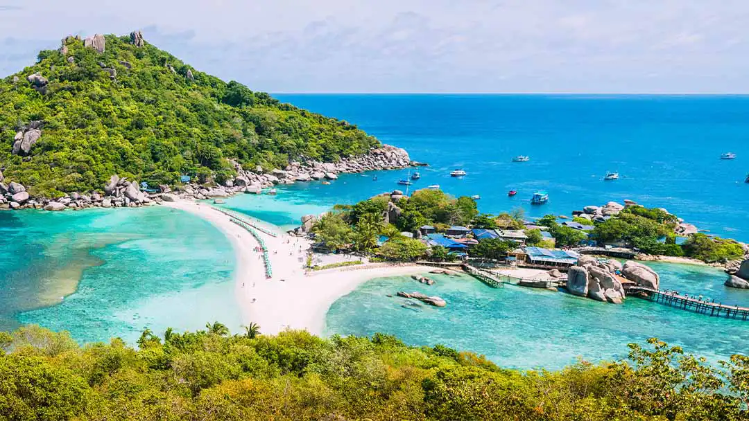 nang yuan island thailand Koh Nang Yuan seen from view point