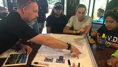 The Coral Tribe planning coral restoration dives on Koh Tao Thailand