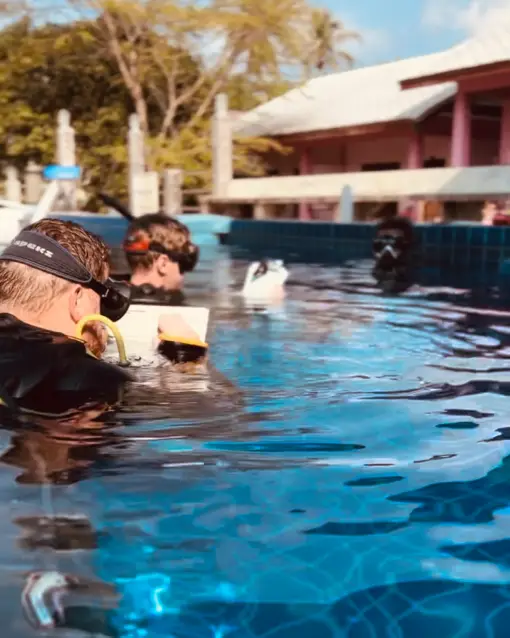 Crystal Dive Shop Instructor Trainer Pool Evaluation Koh Tao Thailand