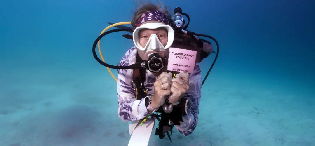 Crystal Dive Shop Instructor Do Not Touch Coral Sign