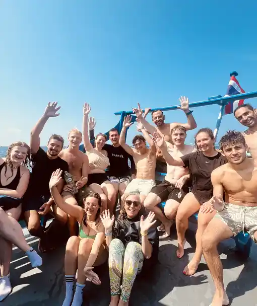 Happy divers on Crystal Dive Fun Diving Trips Koh Tao
