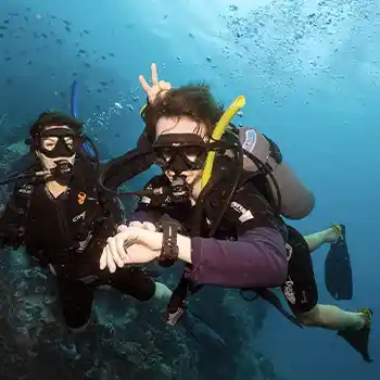 Sidemount CD Oli during IDC