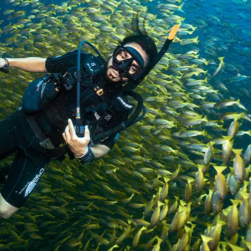 Sidemount CD Oli during IDC