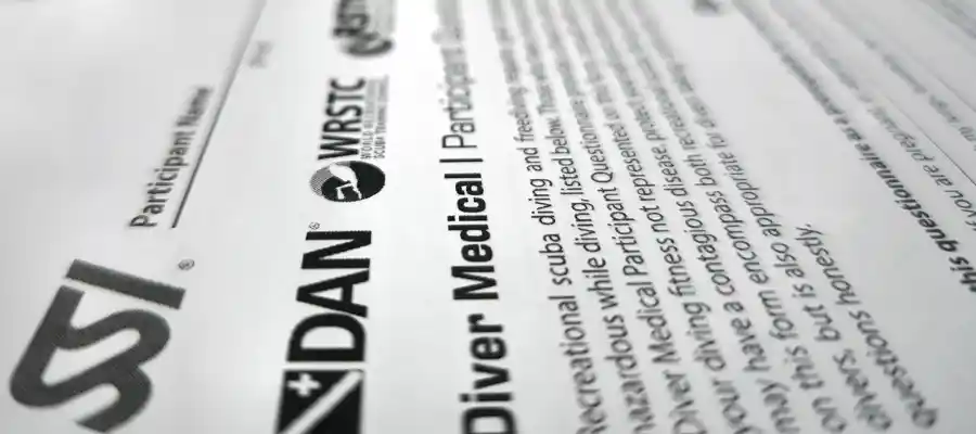 SSI WRSTC Medical certificate for diving