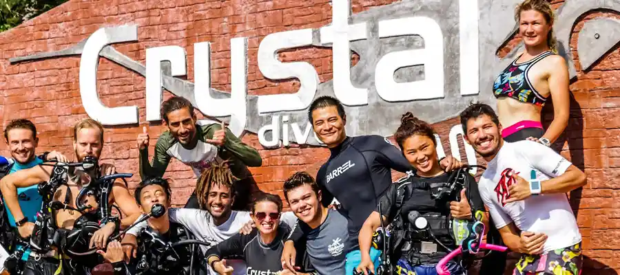 Learning to dive at Crystal Dive