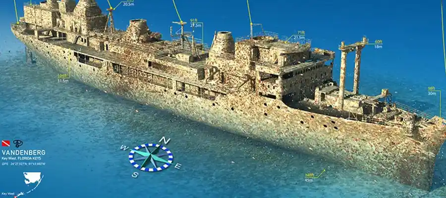 Vandenberg underwater map