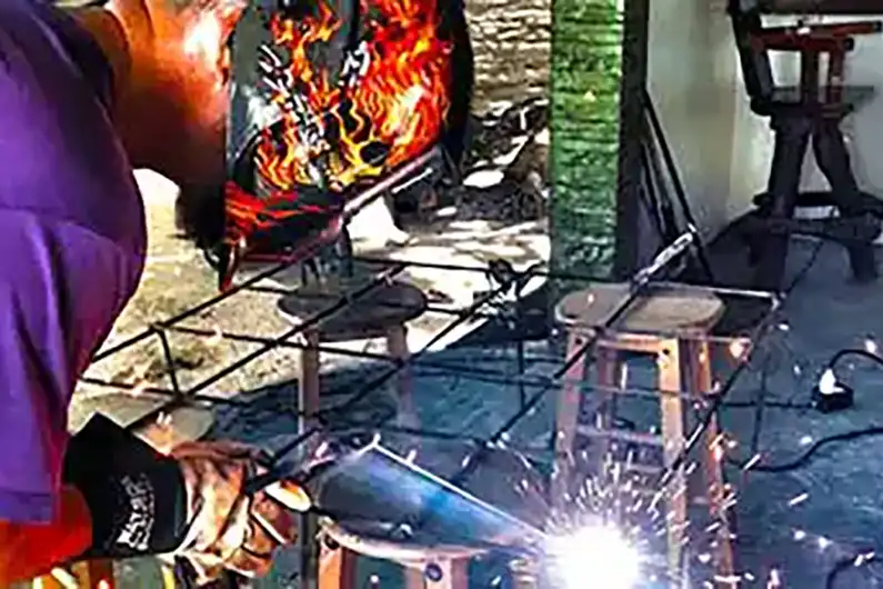 Artificial Reef structure welding done by Coral Tribe members at Crystal Dive